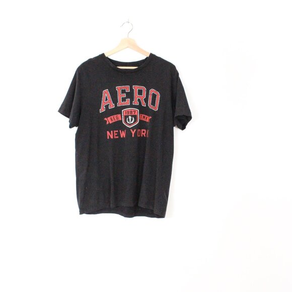 *AEROPOSTALE Regular Fit Brand Print Crew-Neck T-Shirt - Picture 5 of 7
